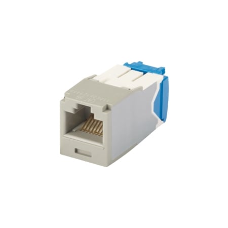 Panduit 1-PORT MOD JACK IDC 8W8P UTP, T568A/B TX6A CAT6A IP10, INTL GRAY ROHS CJ6X88TGIG